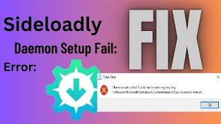 How to fix sideloadly daemon setup fail error Sideloadly | WINDOWS