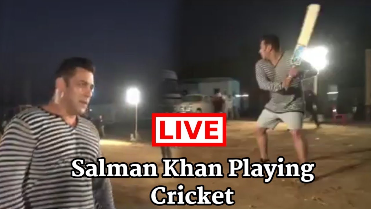 Salman Khan Playing Cricket Match, See Outstanding Shots | Bharat khelega salman khan song
