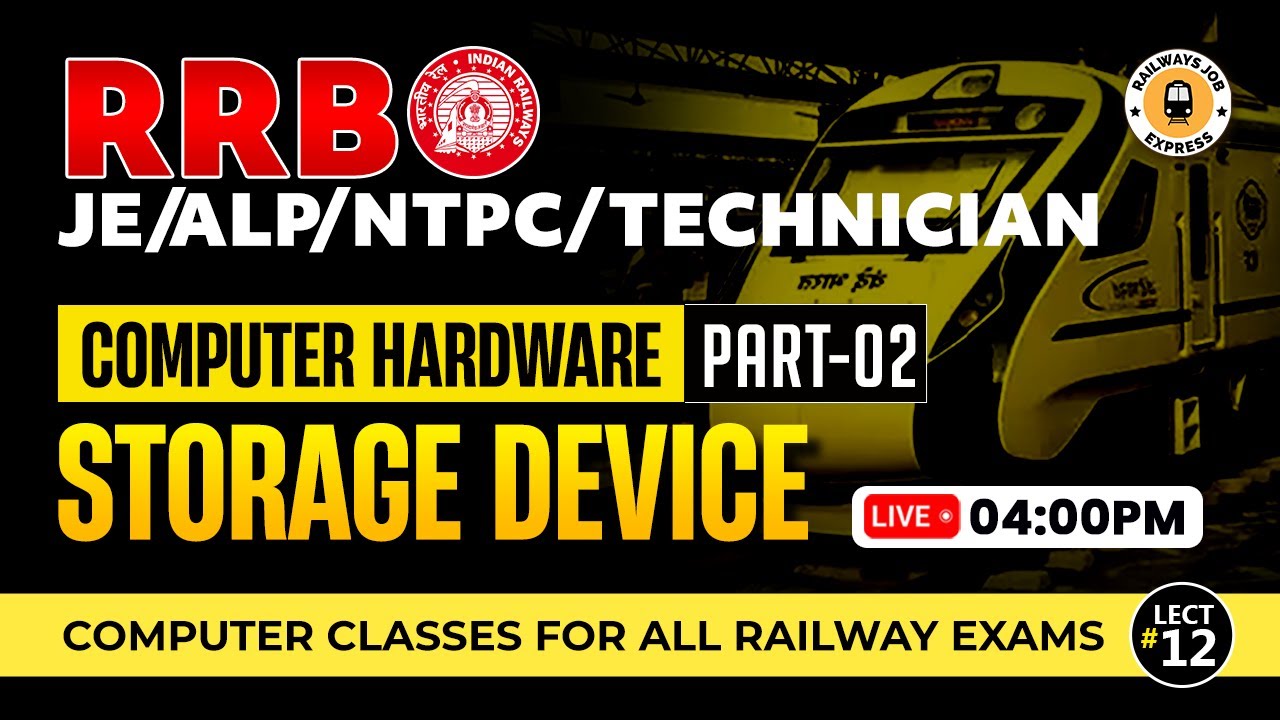 Computer Hardware, Storage Devices, Computer Classes for RRB JE/ALP ...