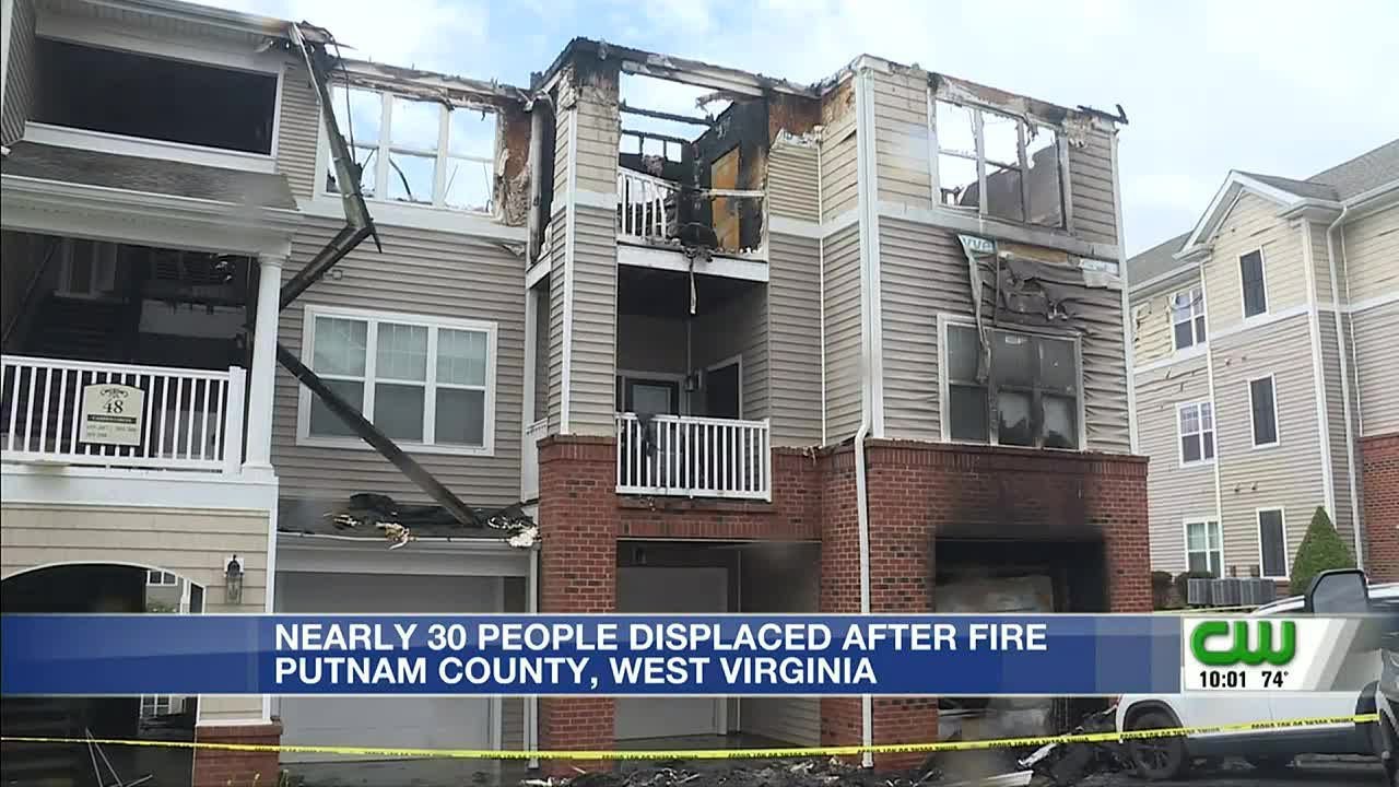 Apartment fire displaces nearly 30 people - YouTube