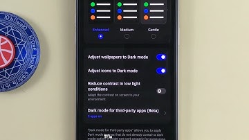 How to enable/disable Adjust icons to Dark mode on OPPO Reno7 Android 13