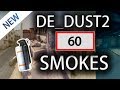 CS:GO - Dust2 ALL SMOKES Tutorial (60 Smokes) [2020]