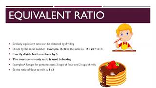Ratio, Simplifying Ratios and equivalent ratios