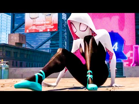 Spider-Gwen Life Recap Scene - SPIDER-MAN: INTO THE SPIDER-VERSE (2018) Movie Clip