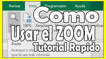 Cómo hacer zoom en Excel Como usar el zoom paso a paso