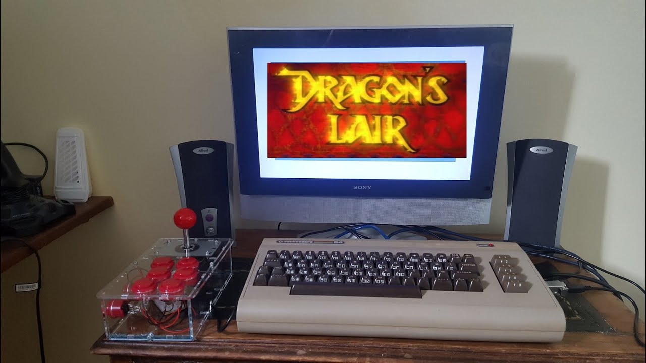 C64: Dragon's Lair Laser Disc Version Running on a Real C64 - Unbelievable but True!