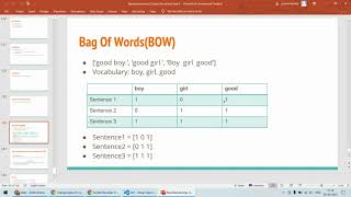 Machine Learning | Session 27 | NLP Bag of Words TF-IDF