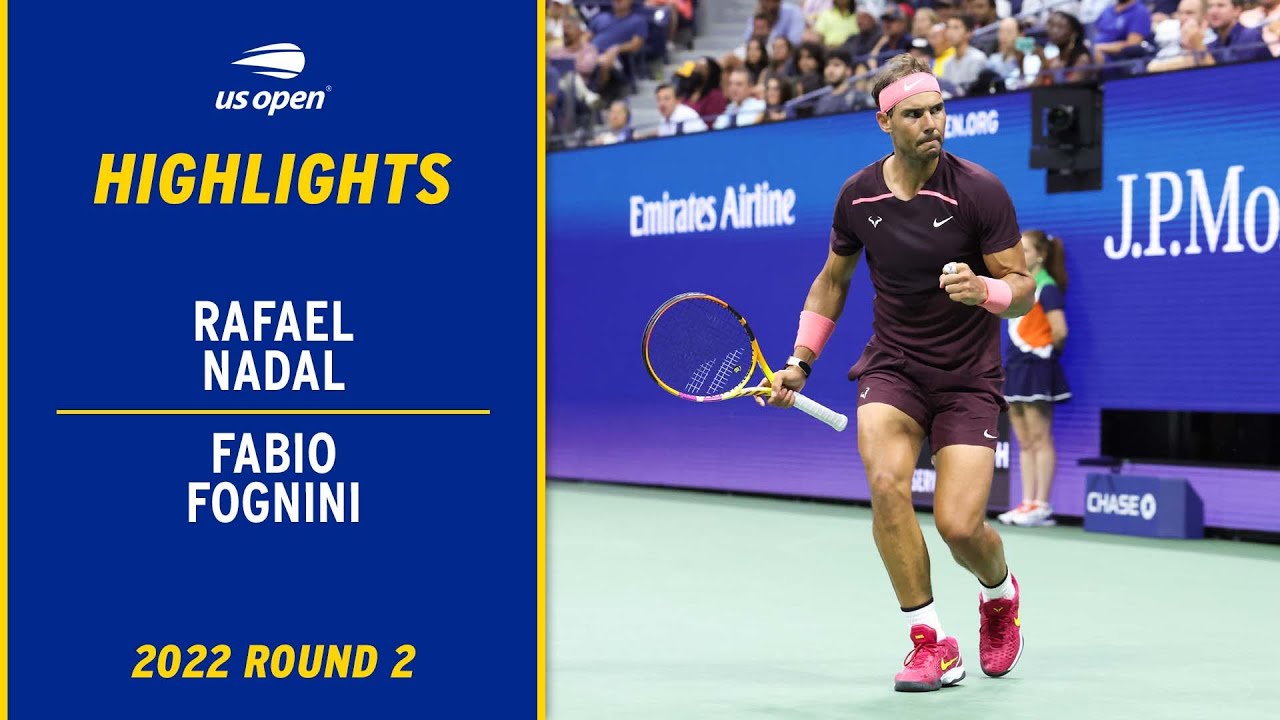 Rafael Nadal vs. Fabio Fognini Highlights | 2022 US Open Round 2