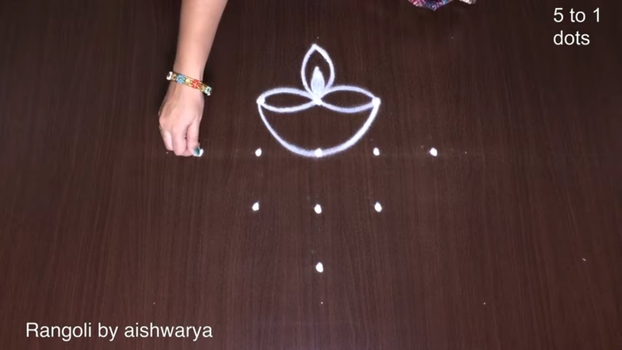 Deepam Muggulu New Apartment Rangoli Designs