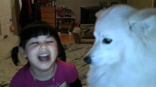 puppy and 4 year old rapping and singing still missing you mr.capone-E lol