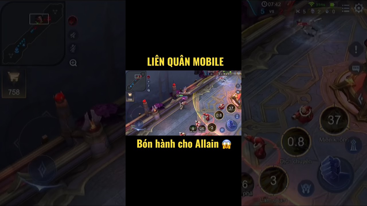 #short LIÊN QUÂN MOBILE | BÓN HÀNH CHO ALLAIN #43