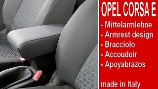 Mittelarmlehne - Armauflage für Opel Corsa E (2015-2019) mit Staufach