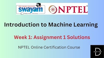 Introduction to Machine Learning Week 1 Assignment Answers ||July-2024|| NPTEL