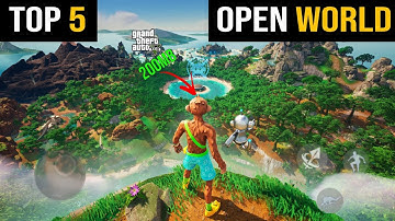 Top 5 Best OPEN WORLD GAMES LIKE GTA 5 For Android | HIGH GRAPHICS