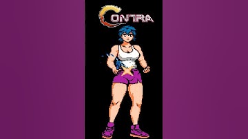 Contra Gender Swap Vs. Original #shorts #contra #girlpower #genderequality #videogame #fangame