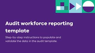 Audit workforce reporting template
