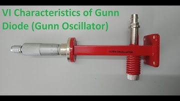 VI Characteristics of Gunn diode | Microwave Test Bench | Technilab