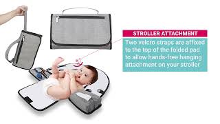 The Teething Egg Portable Diaper Changing Pad With Clean Hands And Arms Barrier For Babies