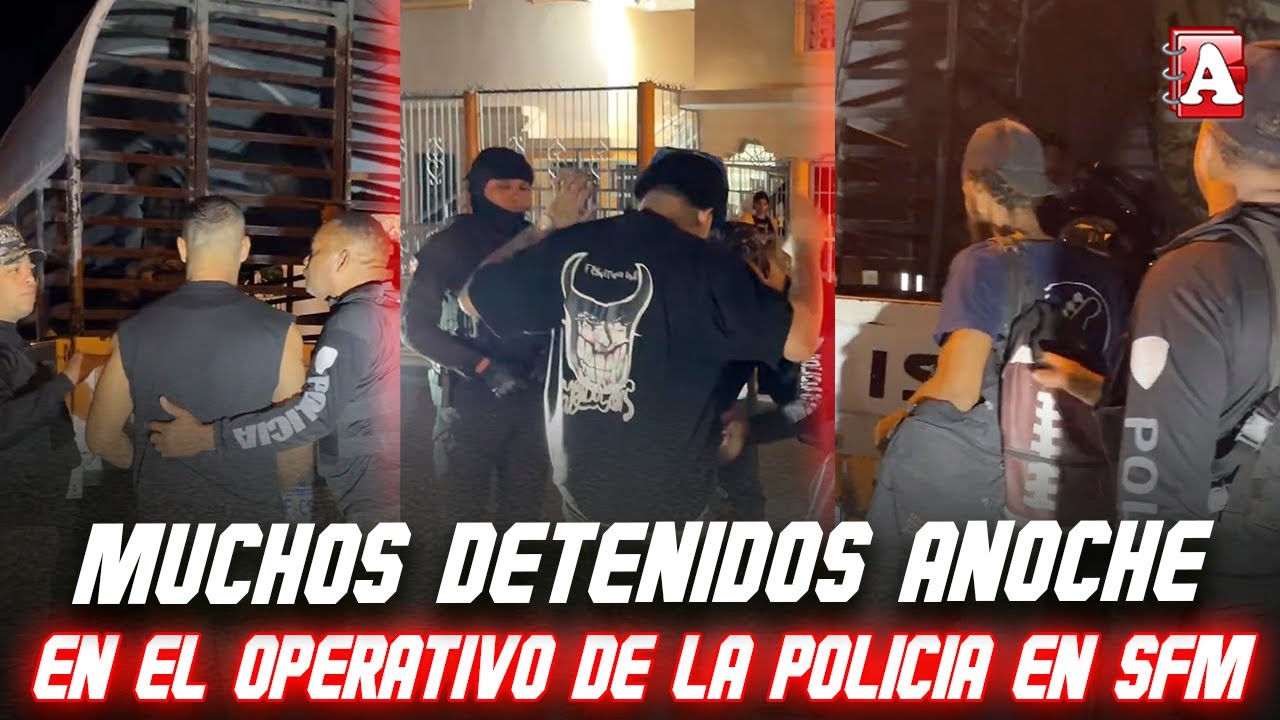 LA POLICÍA ARRASÓ ANOCHE EN SFM: MUCHOS DETENIDOS EN OPERATIVO PREVENTIVO
