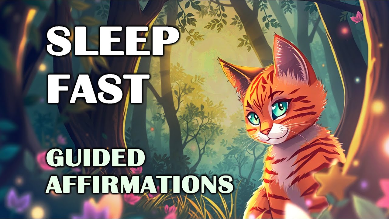 60-Minute Magical Cat Sleep Affirmations for Kids 2025 | Fall Asleep Fast | Relax, Feel Safe & Loved