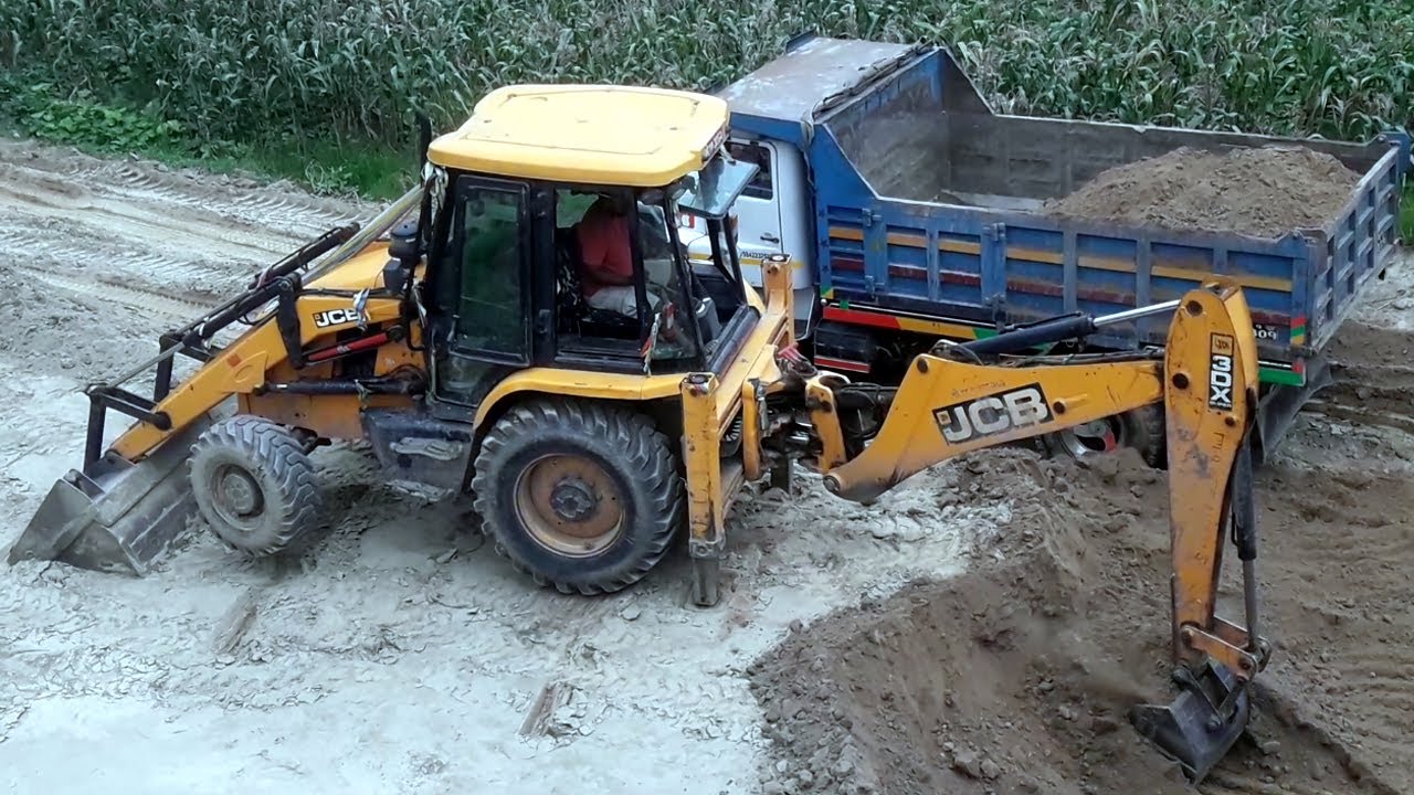New Backhoe Bucket Loading Soil Dump (JCB Backhoe Video) - YouTube