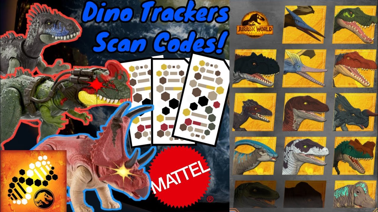 All Jurassic World Dominion Dino Trackers 2023 Scan Codes!! (UPDATED ...