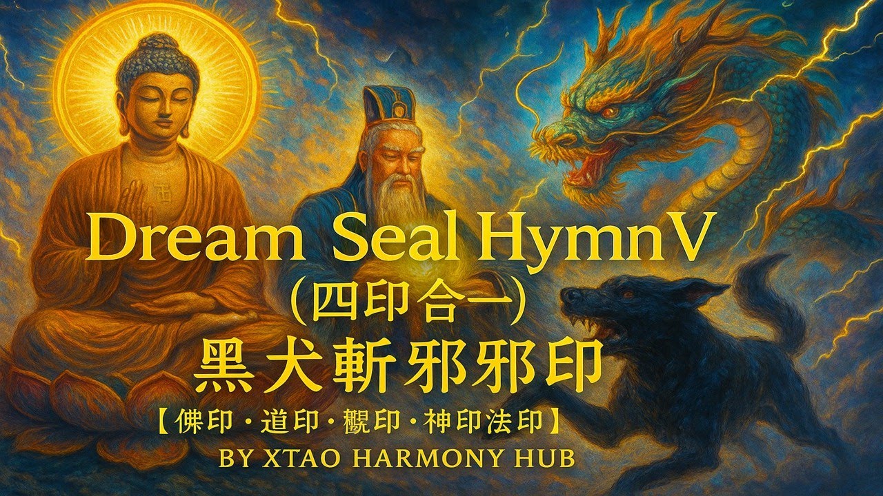 Dream Seal Hymn V · 黑犬斬邪印（ 四印合一)【佛印·道印·觀印·神印法印】熙蓮 · 燭道 - YouTube