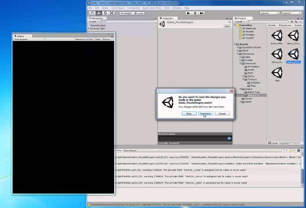 unity assetstore - PuzzleDragon Example