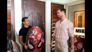 Tom Holland \& Chris Hemsworth ask each other the tough questions!