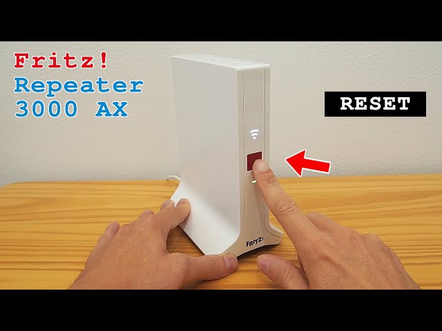 FRITZ! Repeater 3000 AX Wi-Fi 6 extender tri-band • Factory reset - YouTube