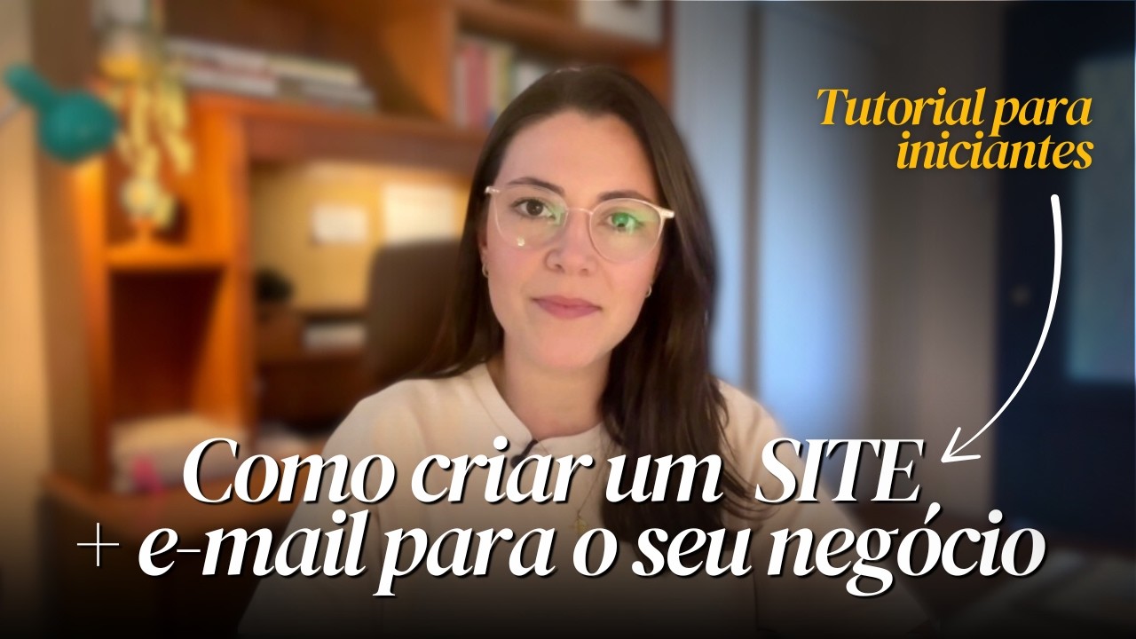 Como criar um SITE profissional do Zero [+ e-mail e domínio passo a ...