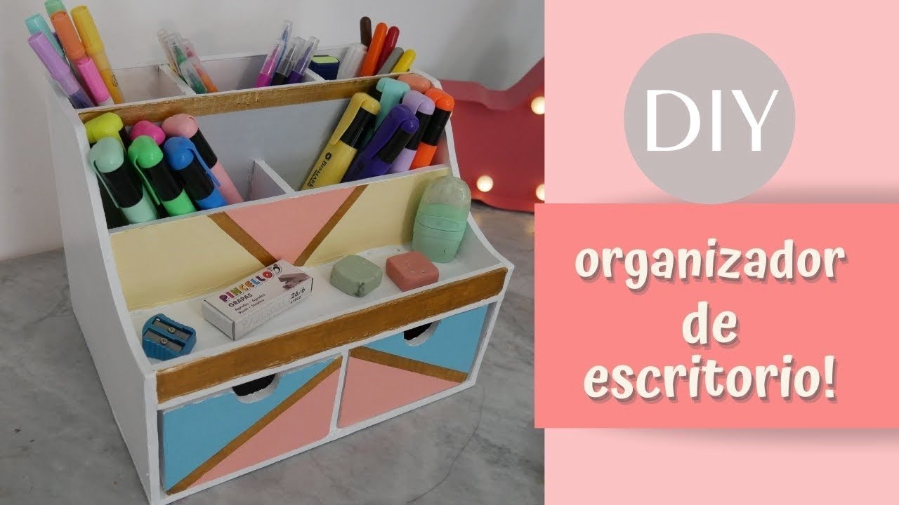 Papel de desecho del organizador de escritorio de bricolaje, Reciclar papel  usado - YouTu…