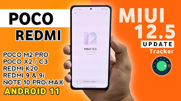 Miui 12.5 Update India Rollout & Android 11 Poco M2/Pro,Poco X3,Poco X2,Redmi 9i, Redmi K20,Poco C3