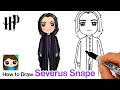 How to Draw Professor Severus Snape | Harry Potter