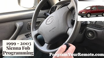 How to program a Toyota Sienna remote key fob 1999 - 2003