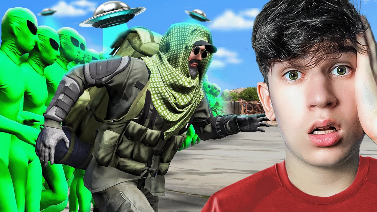 100 KOSMITÓW vs 1 OCALONY w GTA V...