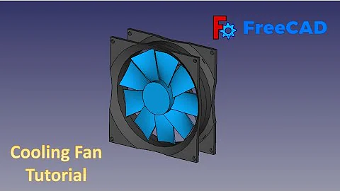FreeCAD Tutorial : How to make a Cooling Fan in Freecad #freecad #3dmodel #3ddesign #cad