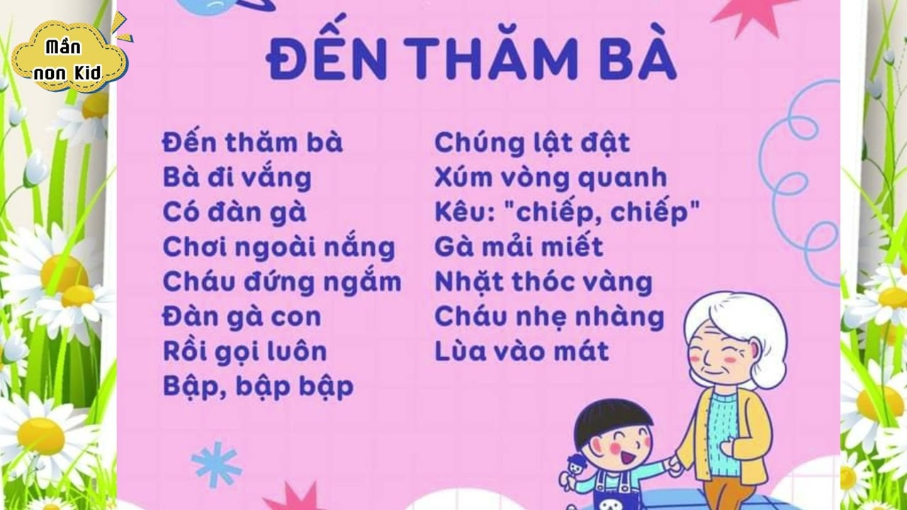 Bài Thơ Đến Thăm Bà - Thơ mầm non - Thơ thiếu nhi hay nhất - YouTube