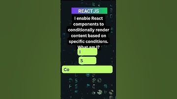 Demystifying Conditional Rendering in ReactJS: Craft Dynamic UIs Like a Pro! #coding #javascript