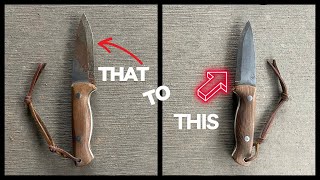 Simplest Way to Restore a Rusty Knife: DIY Tool Hack!