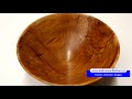 Eine Schüssel aus Apfel drechseln | Woodturning