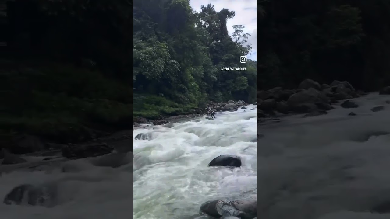 Can He Complete This Whitewater River SUP Run?