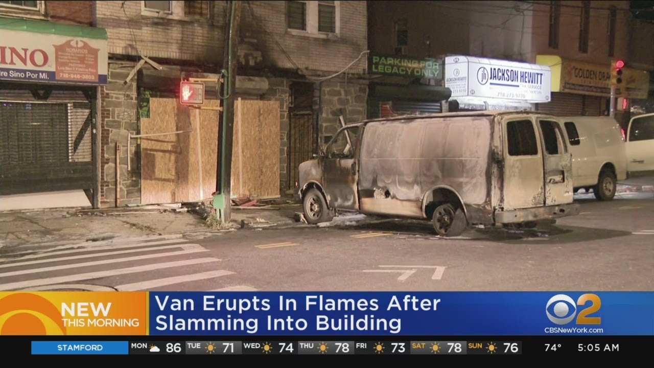 van fire sandiacre Man Crashes Van Into Building Where Ex-Wife Lives
