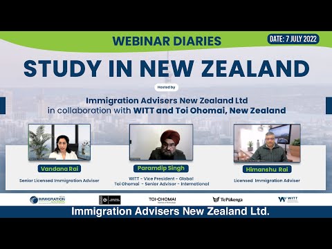 Webinar on Study in New Zealand || Vandana Rai, Paramdip Singh, Himanshu Rai || IANZ