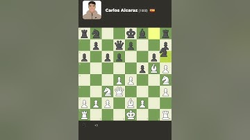 I beat the new chess.com bot Carlos Alcaraz!! 🤯🤯
