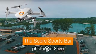 4K Drone Footage of The Score Sports Bar in Grand Rapids, Michigan