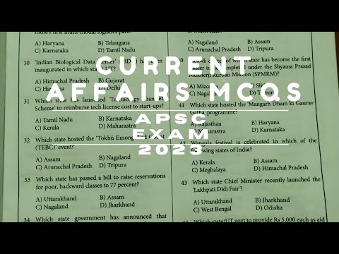 State Current Affairs 2023//APSC Prelims 2023 - YouTube
