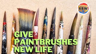 How I Clean Synthetic Paintbrushes