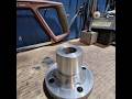 Confecção flange para acoplar no eixo, hélice veleiro ⛵️ #torneiromecanico #náutica #veleiro #torno