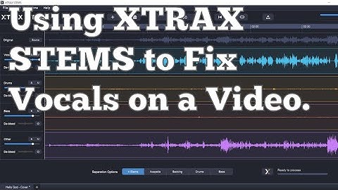 Using XTRAX STEMS to Fix Vocals on a Video